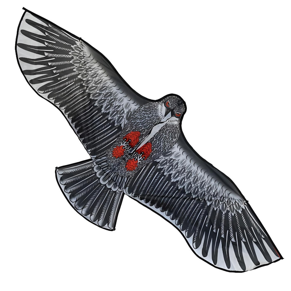 Визуальный, динамический отпугиватель птиц Орёл горный, пугало, воздушный змей(серый)  #1