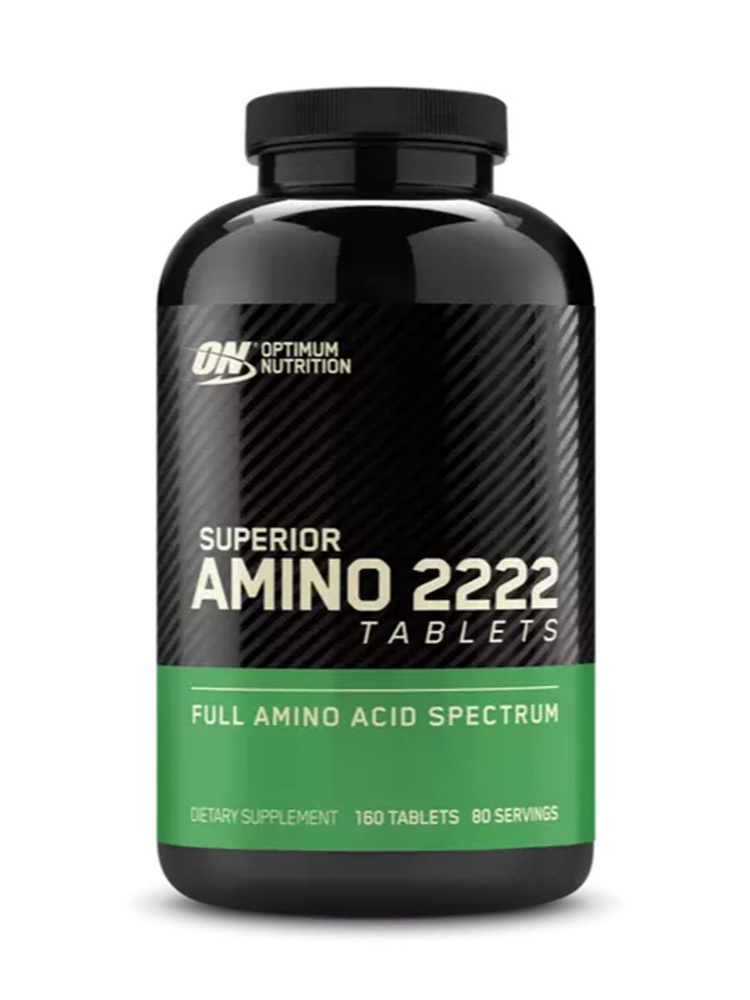 Комплекс аминокислот Optimum Nutrition Super Amino 2222 в таблетках 160 таблеток  #1