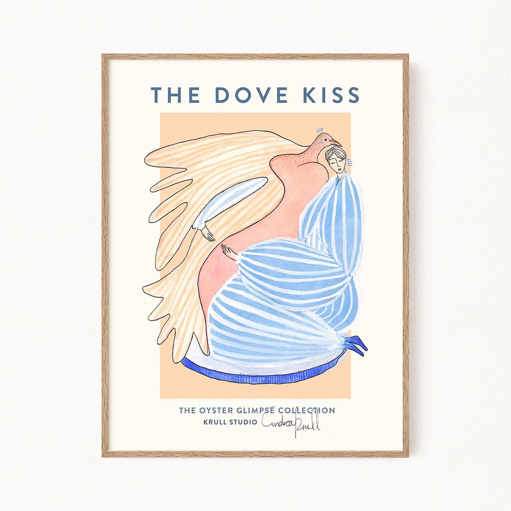 Постер для интерьера "Dove Kiss", 60х90 см #1