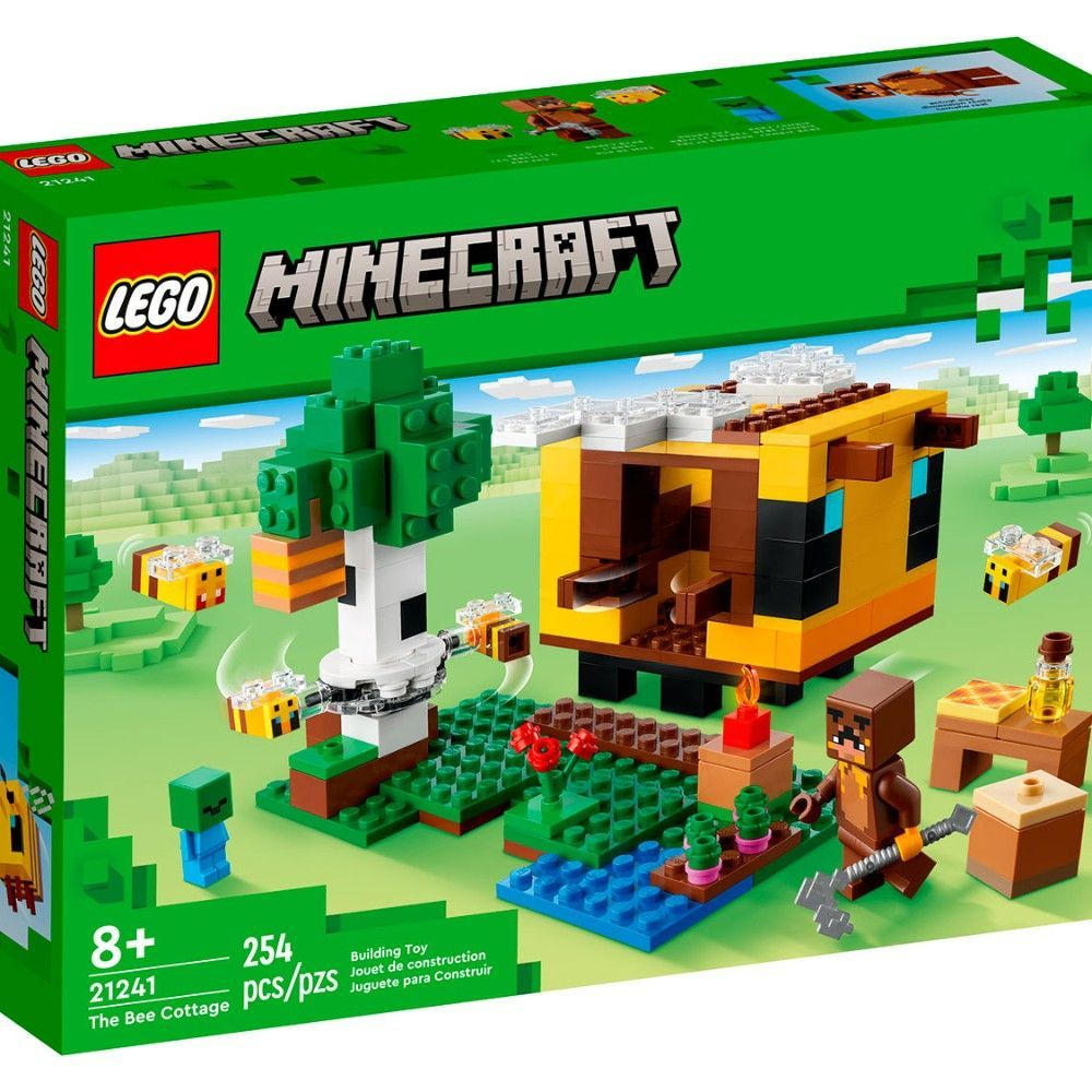 Конструктор LEGO Minecraft 21241 Пчелиный коттедж - купить с доставкой по  выгодным ценам в интернет-магазине OZON (1320602715)