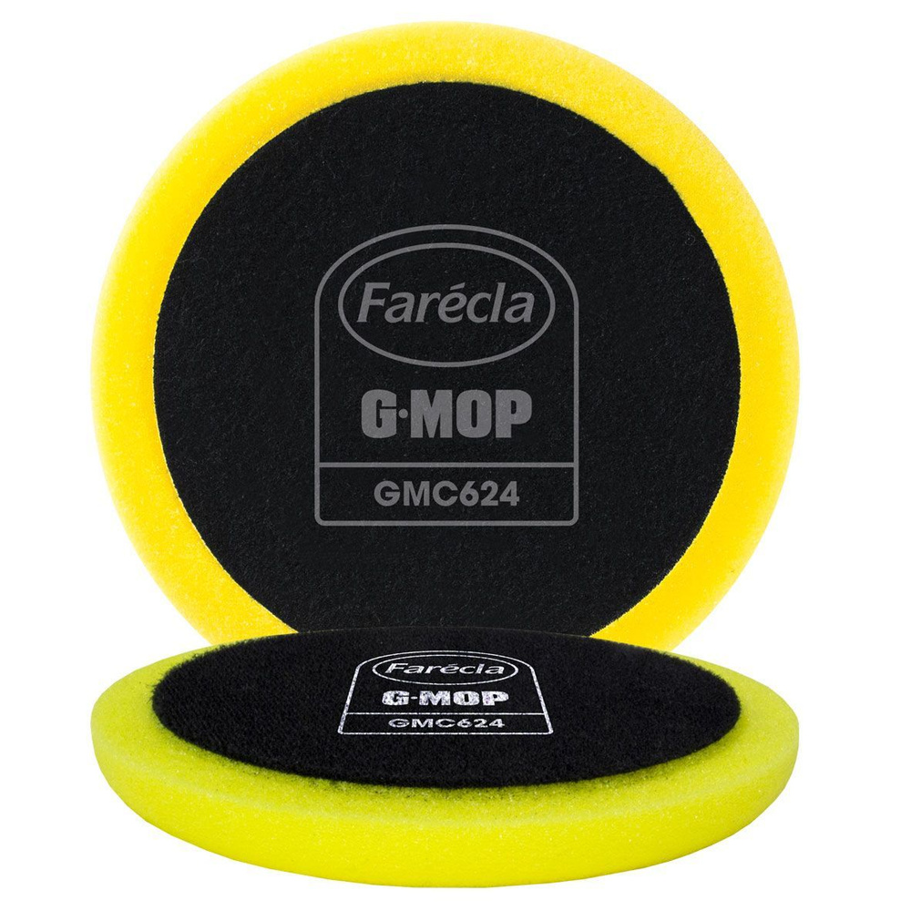 Круг полировальный для автомобиля FARECLA G Mop 6 Flexible Yellow Compounding Foam, ЖЕЛТЫЙ на липучке #1