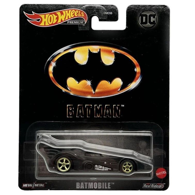 HKC22 Машинка металлическая игрушка Hot Wheels Premium DC Batman коллекционная модель премиальная Batmobile #1