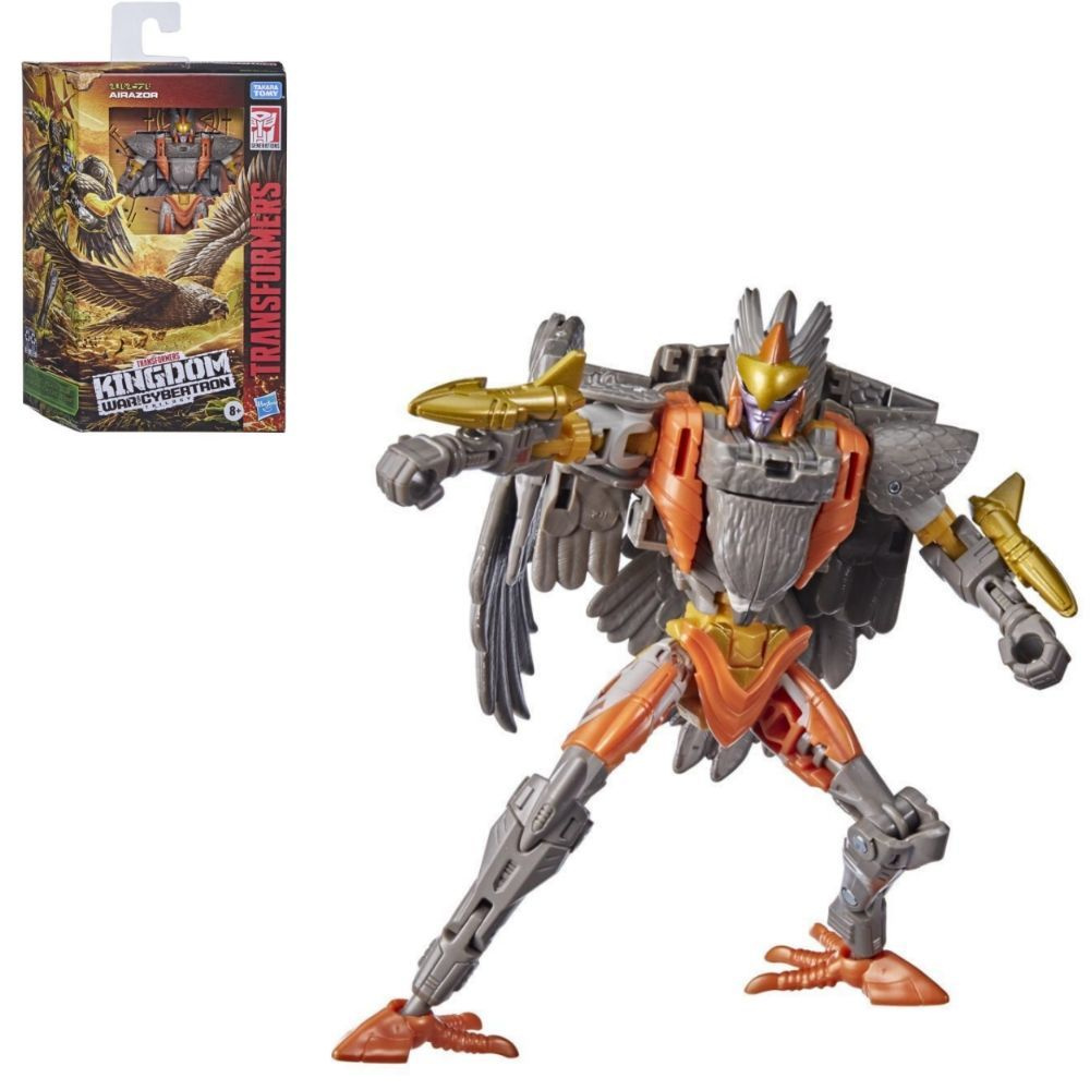 Hasbro Игрушки-трансформеры Generations War for Cybertron: Kingdom Deluxe  WFC-K14 Фигурка Airazor от 8 лет, 5,5 дюймов - купить с доставкой по  выгодным ценам в интернет-магазине OZON (1138652572)