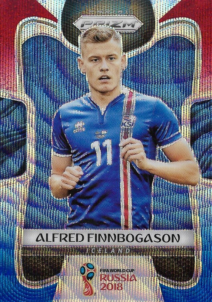 Panini Prizm FIFA World Cup Russia 2018 101 Alfred Finnbogason Red Blue Wave S0286 OZON 1140231480