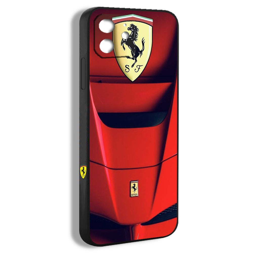 чехол для смартфона Подходит для iPhone 12 Ferrari машина гоночный красный  модный рисунок HCA11 - купить с доставкой по выгодным ценам в  интернет-магазине OZON (1141047455)