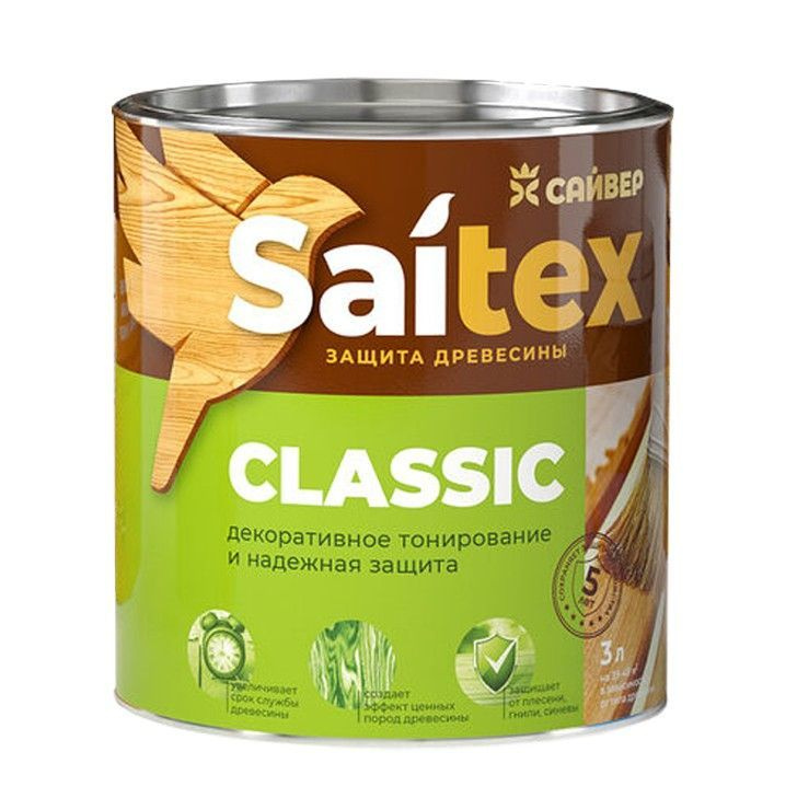 Деревозащитный состав Saitex Classic палисандр 3л #1