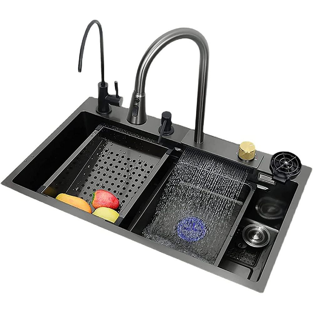 Многофункциональная раковина наномойка с дозатором мыла 68*45 см ...