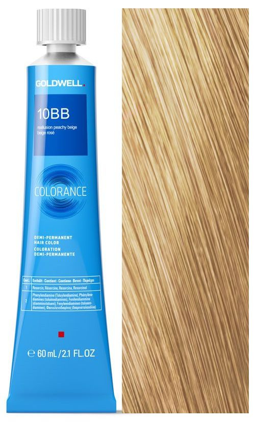 Goldwell Colorance 10BB персиково-бежевый блонд 60 мл #1