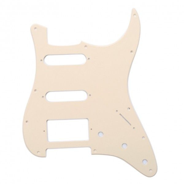 Панель hss для оригинального fender stratocaster us/mexico, parts mx0317, однослойная кремовая  #1