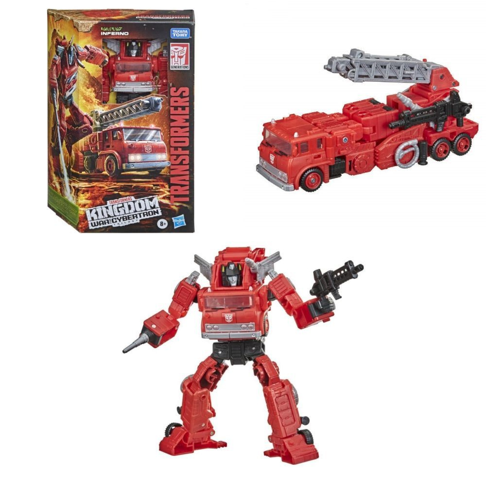 Hasbro Игрушки-трансформеры Generations Война поколений за Кибертрон:  Kingdom Voyager WFC-K19 Inferno 7-дюймовый F0694 -EJ - купить с доставкой  по выгодным ценам в интернет-магазине OZON (1536923121)