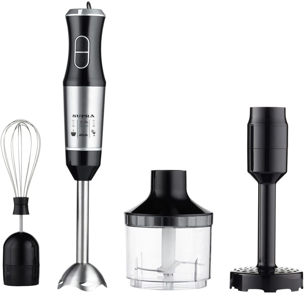 Блендер Supra погружной HBS-799 800Вт черный/серебристый купить по ...