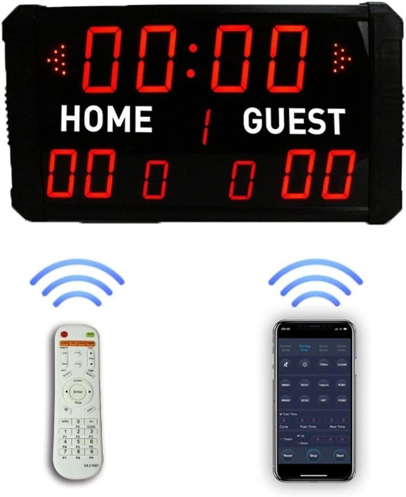 11-значное электронное баскетбольное табло со светодиодной подсветкой,  пульт дистанционного управления 220 В, 2,4G/05, обратный отсчет 24 с,  подходит для спортивных площадок/спортивных залов/игр. - купить с доставкой  по выгодным ценам в интернет ...