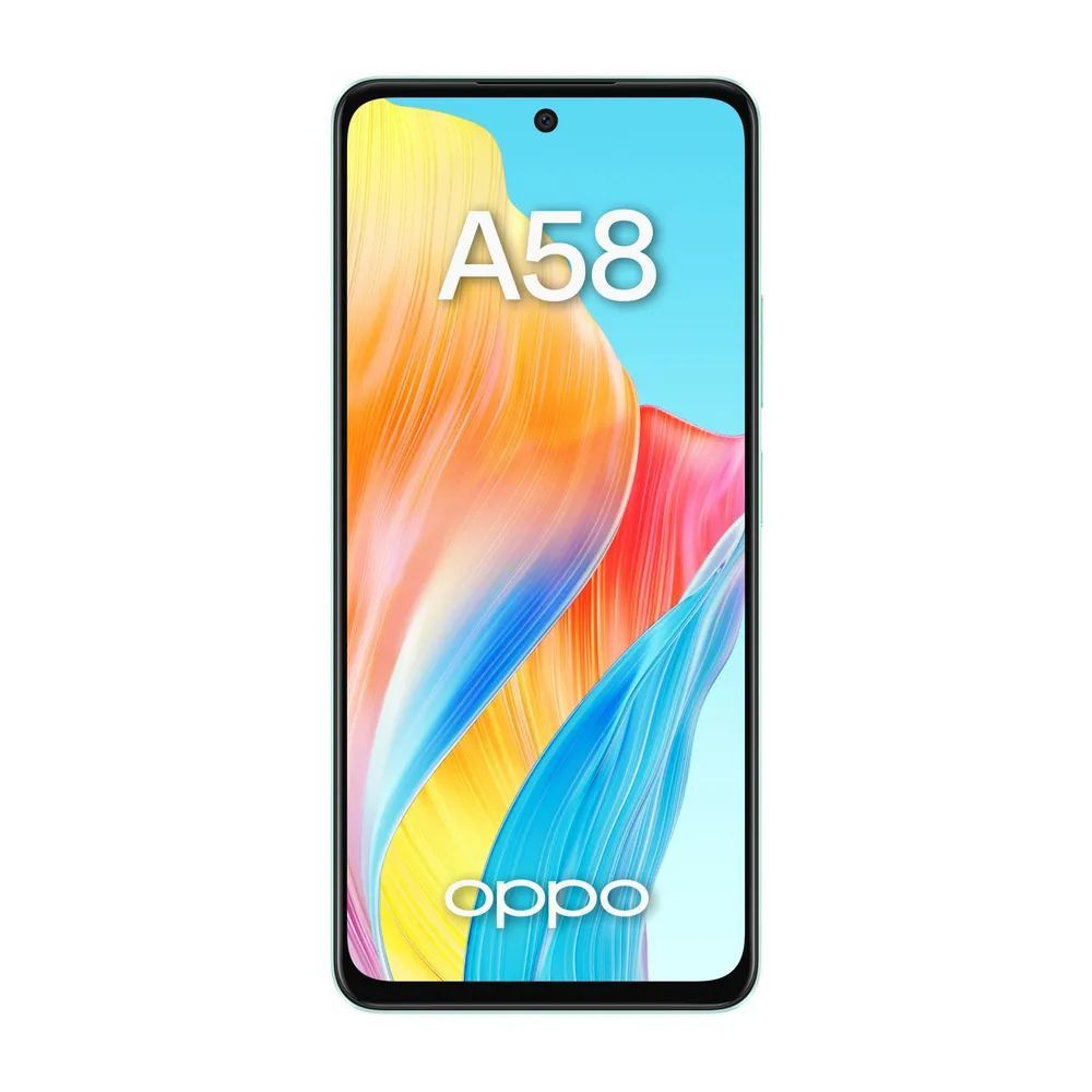 OPPO Смартфон A58 6/128 ГБ, светло-зеленый