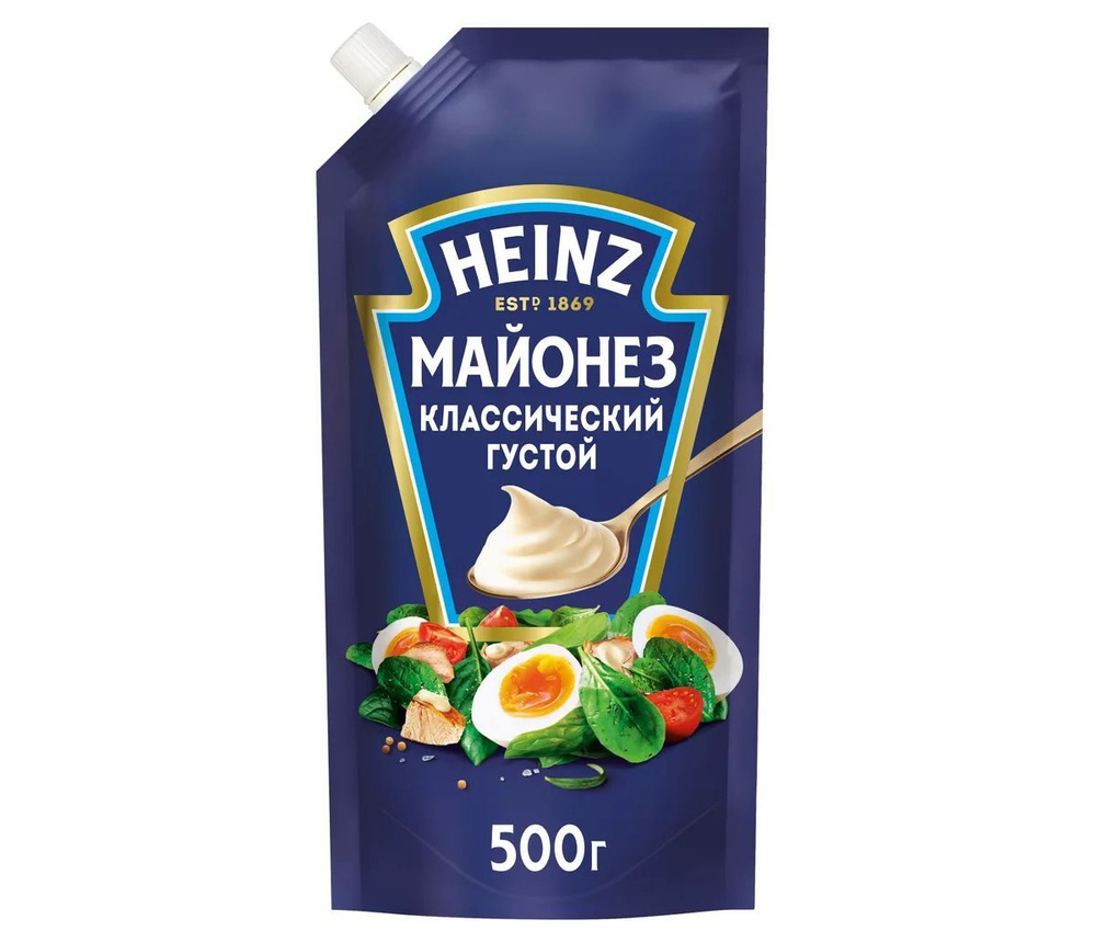 Майонез классический Heinz густой 67% БЗМЖ, 500 г