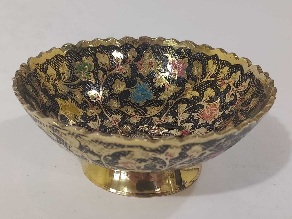 Конфетница, латунь, цветная эмаль, 10 см купить по низким ценам в ...