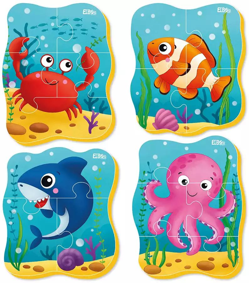 Пазлы мягкие Морские жители ET02-024 - купить с доставкой по выгодным ...