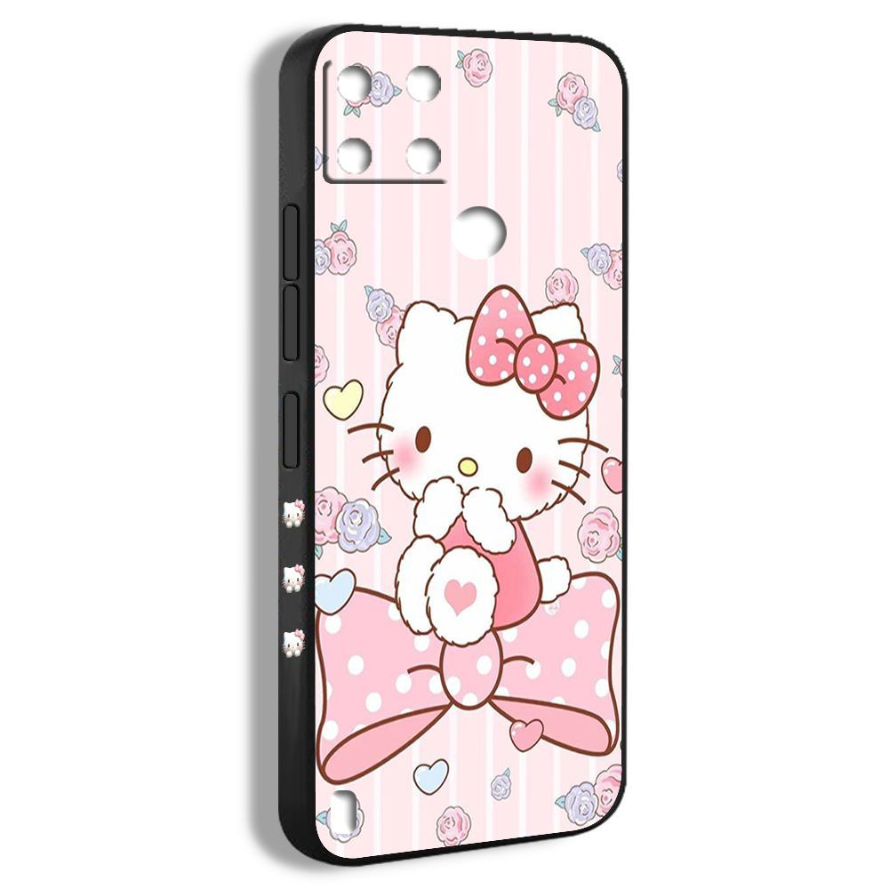 чехол для смартфона Подходит для Realme C21Y Hello Kitty Пинк Милый  Эстетика Розовый бант IRA03 - купить с доставкой по выгодным ценам в  интернет-магазине OZON (1214498123)