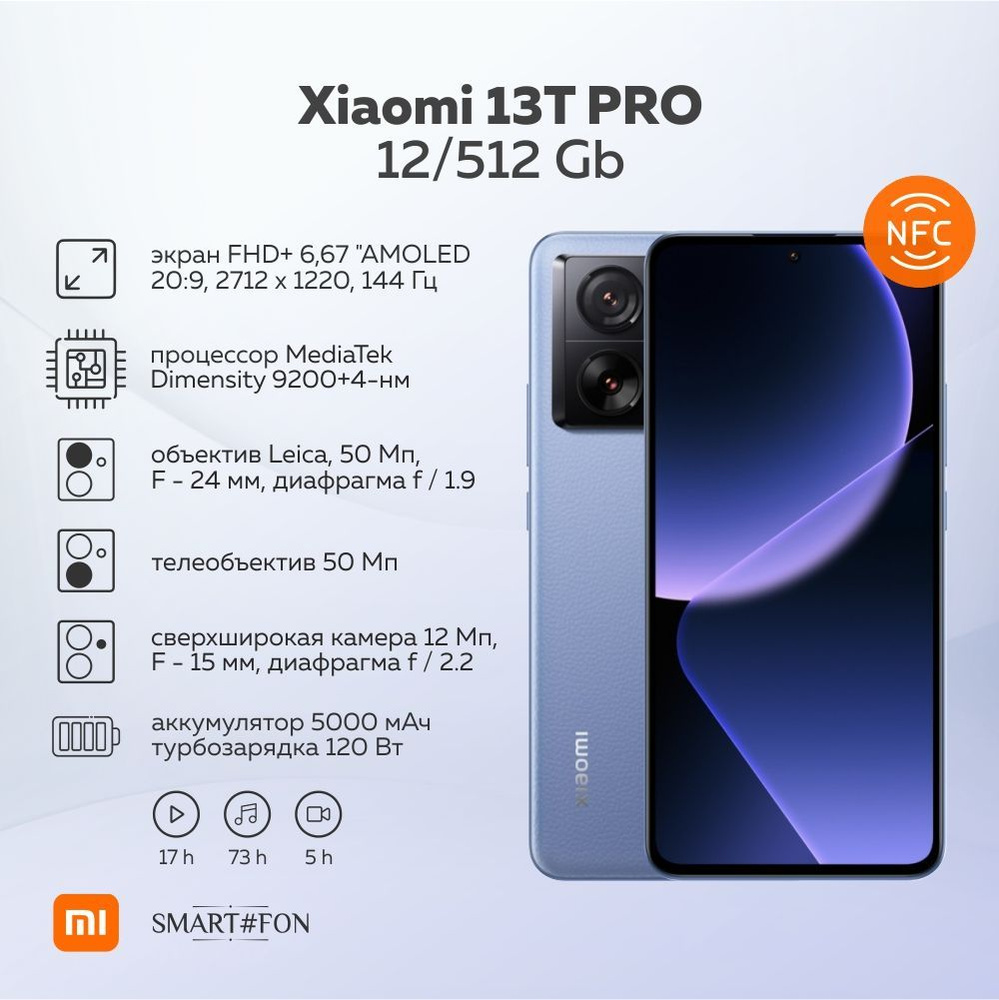 Смартфон Xiaomi 13T PRO - купить по выгодной цене в интернет-магазине OZON  (1216405128)