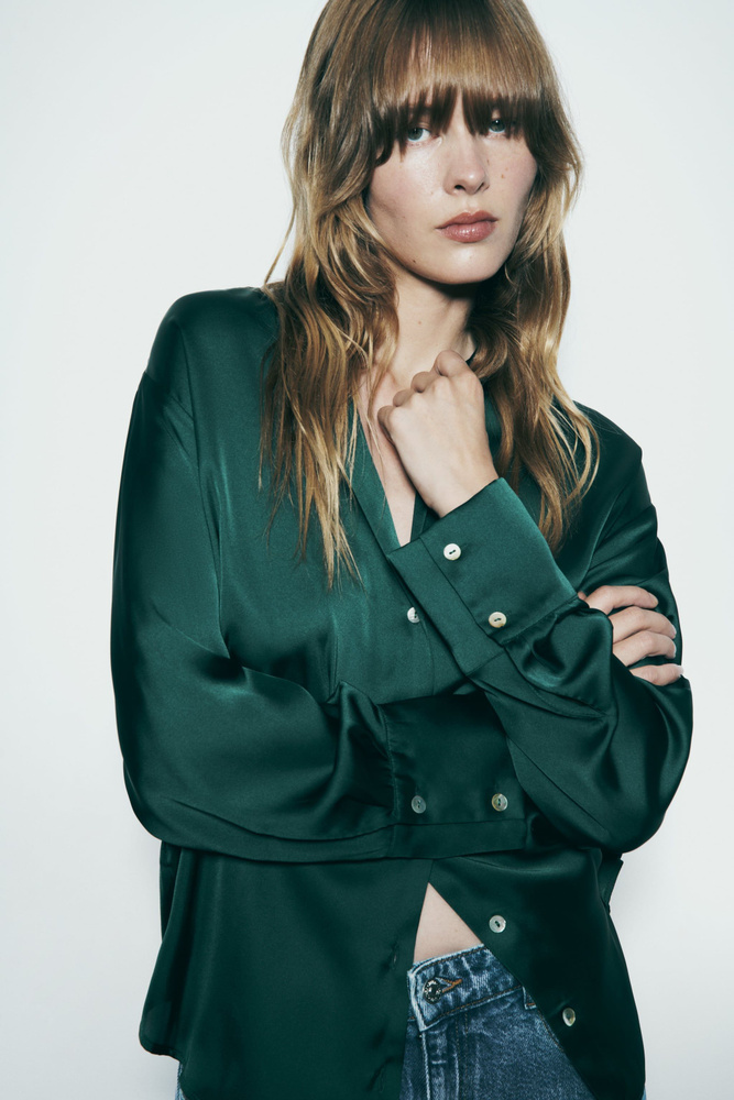 Блузка Zara - купить с доставкой по выгодным ценам в интернет-магазине ...