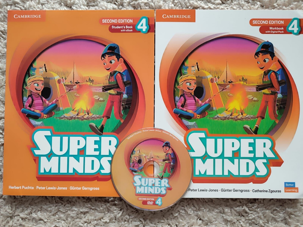 Super Minds 4 2nd edition ПОЛНЫЙ КОМПЛЕКТ: Учебник + Рабочая Тетрадь ...