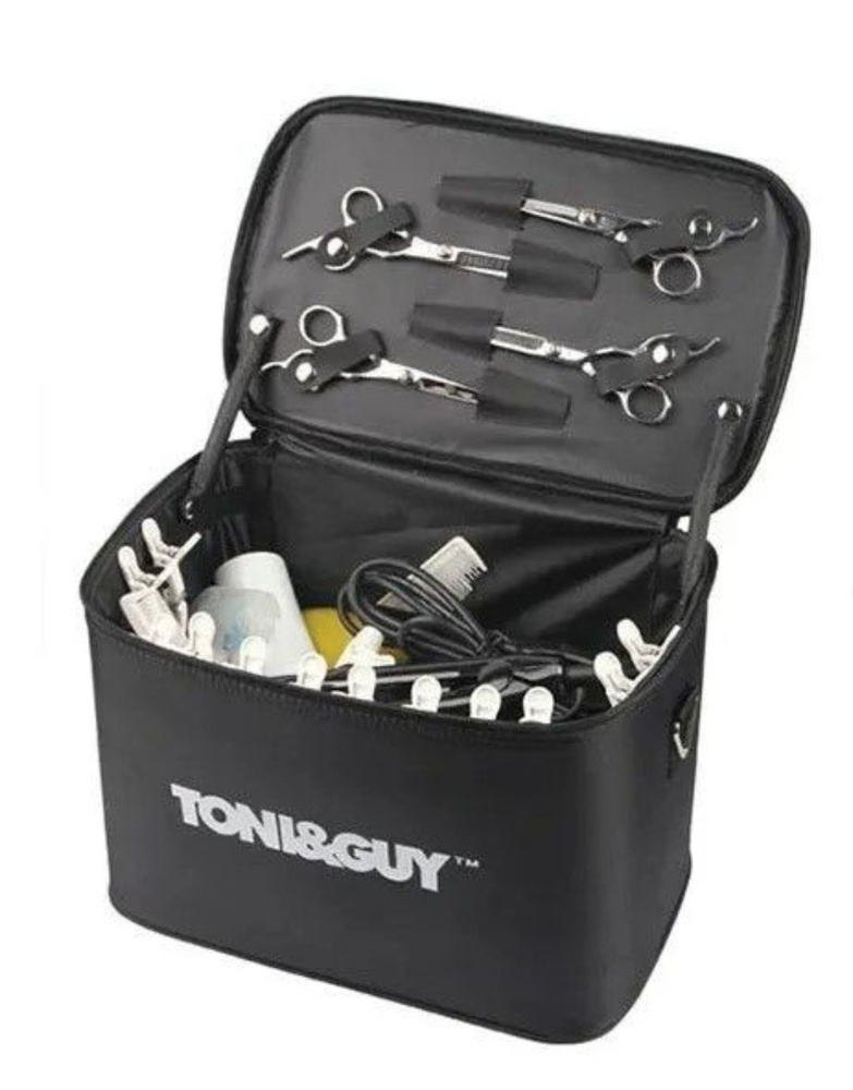 Сумка для парикмахерских инструментов Toni&Guy, 40х25х28 см. (большая), черная  #1