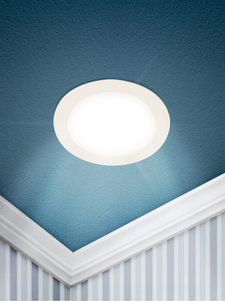 Светильник светодиодный встраиваемый ЭРА LED 17-6-4K круглый 6Вт 4000К ...