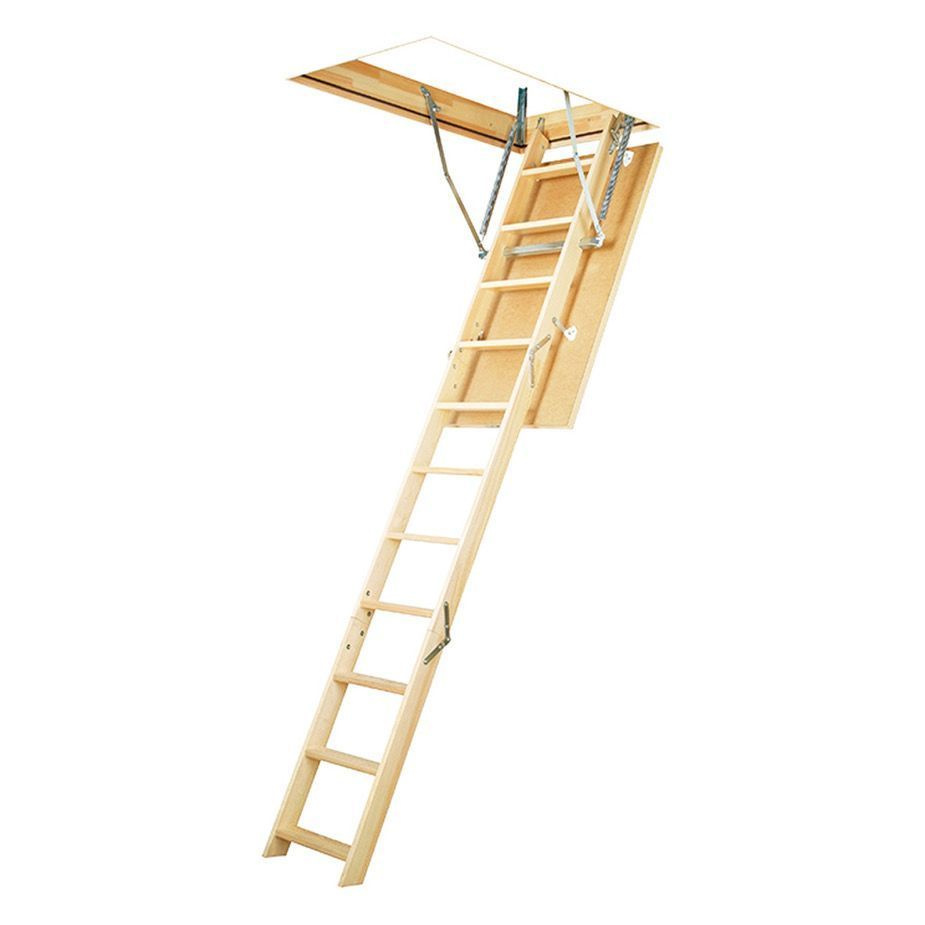 Лестница чердачная LWS деревянная 60х120х280 см #1