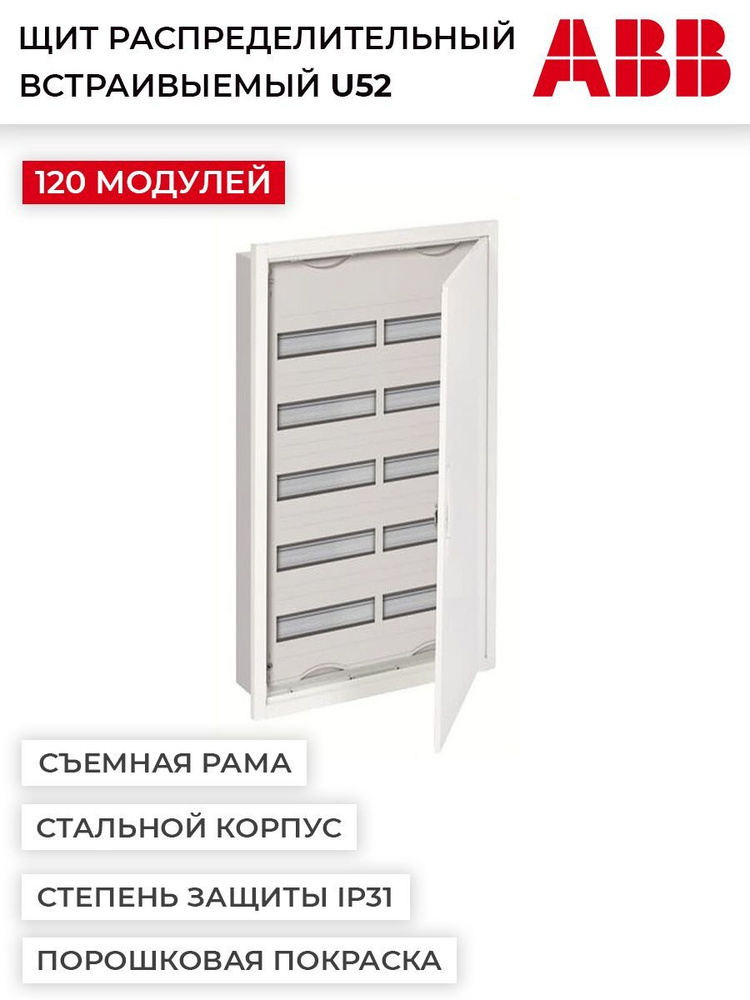 Щит распределительный встраиваемый ABB U52E 120М (арт. U52) #1