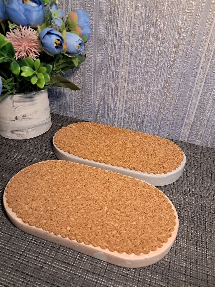 Подложка пробковая овал для гипса и бетона 20 штук купить по выгодной ...