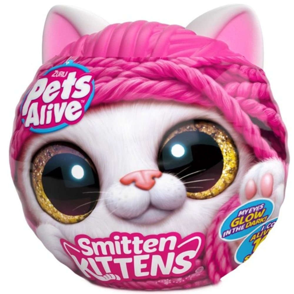 Игровой набор Ласковый котенок Zuru Pets Alive Smitten Kittens с  аксессуарами, со звуком, мягкая игрушка-сюрприз - купить с доставкой по  выгодным ценам в интернет-магазине OZON (1307510523)