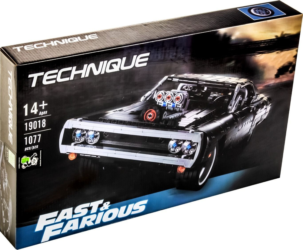 Конструктор Dodge Charger Доминика Торетто из 1077 деталей, Техник ...