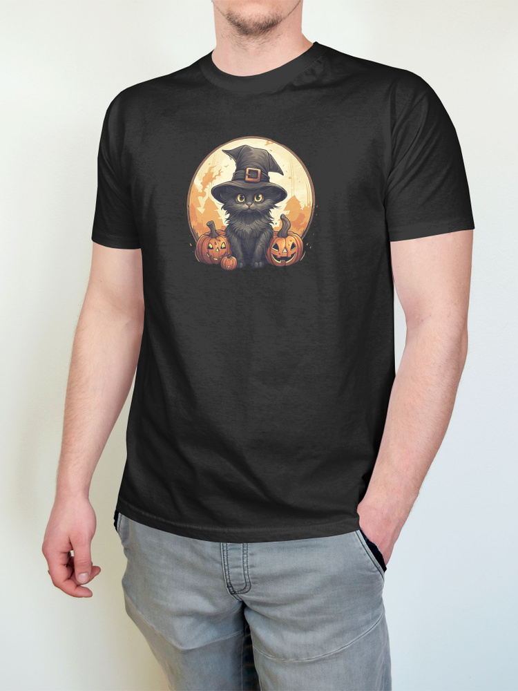 Футболка Креатиум, размер 54, цвет черный, 100% хлопок - купить по ...