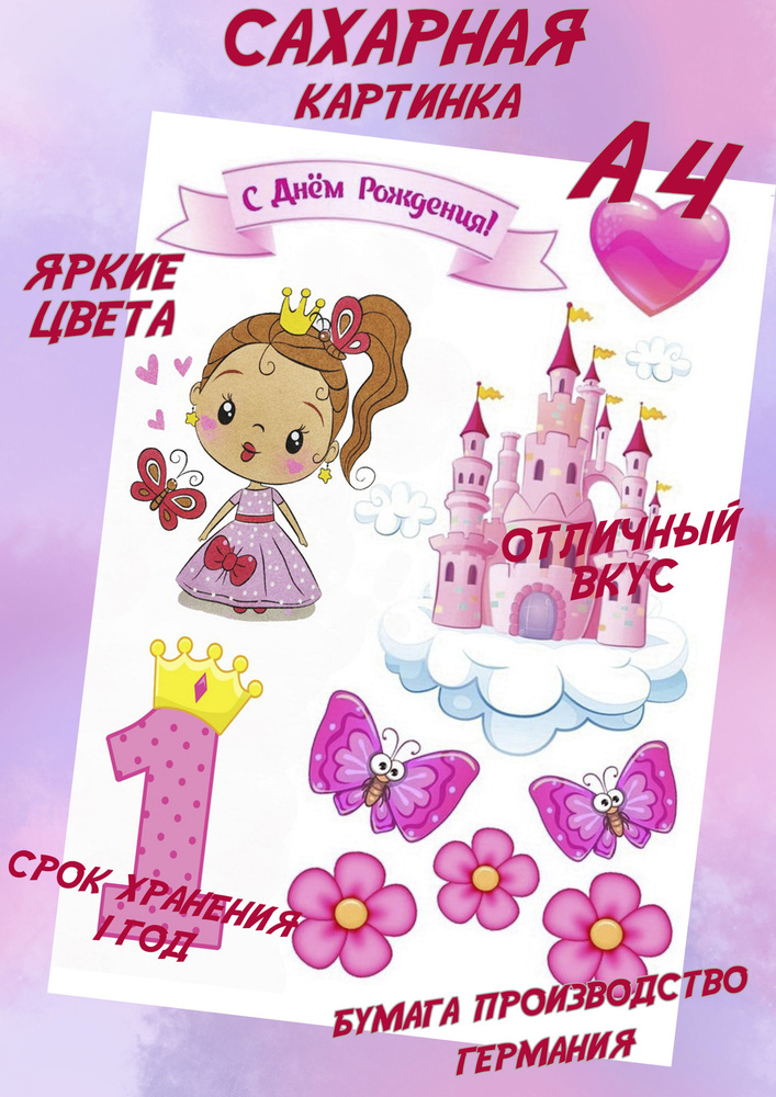 Картинки на 1 годик девочке - открытки с днем рождения - Телеграф