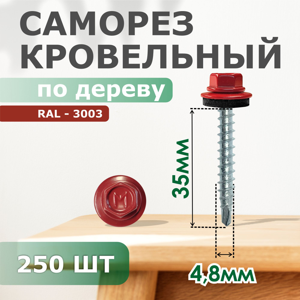 Набор саморезов 4.8 x 35 мм 250 шт. - купить по выгодной цене в ...