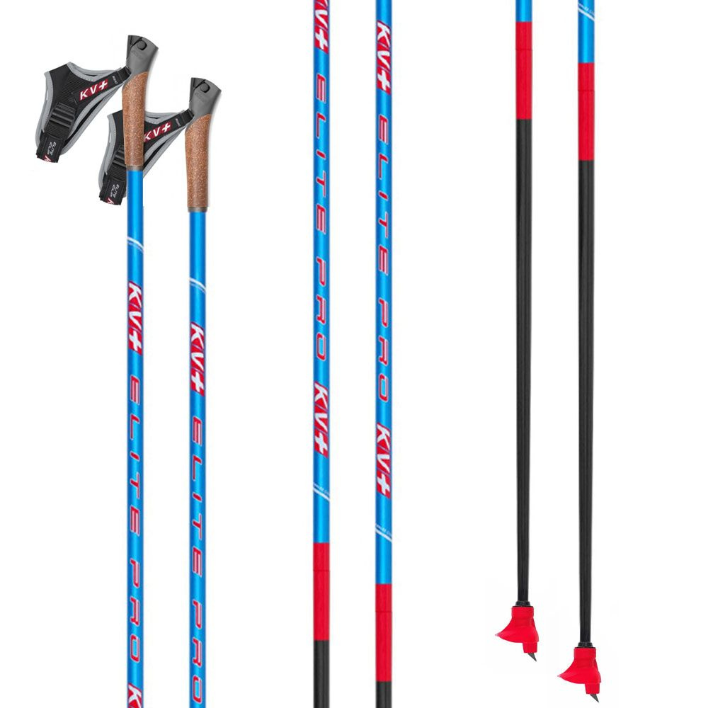 Палки лыжные KV+ ELITE PRO Clip Blue QCD cross country pole, 22P020Q, 165 см. #1