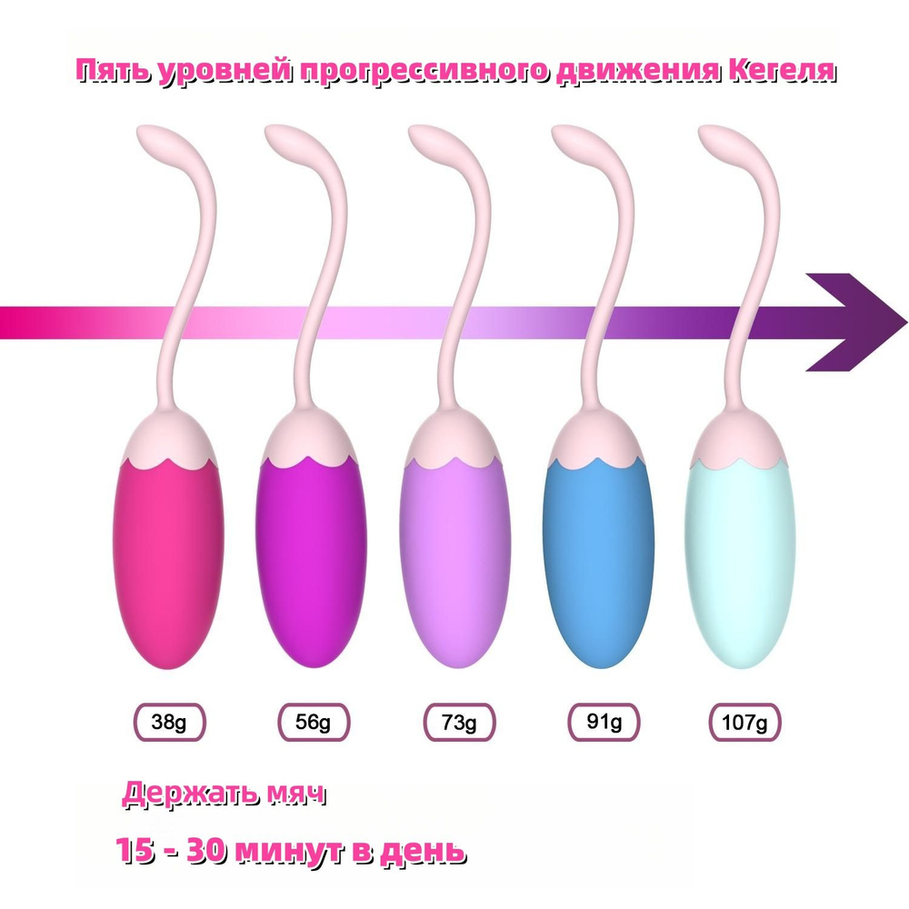 Тренажер Кегеля Вагинальные шарики / Вагинальный тренажер / Тренажер кегеля  для женщин,Женский мяч Кегеля 5шт., пурпурный, 33 мм - купить с доставкой  по выгодным ценам в интернет-магазине OZON (1263944417)