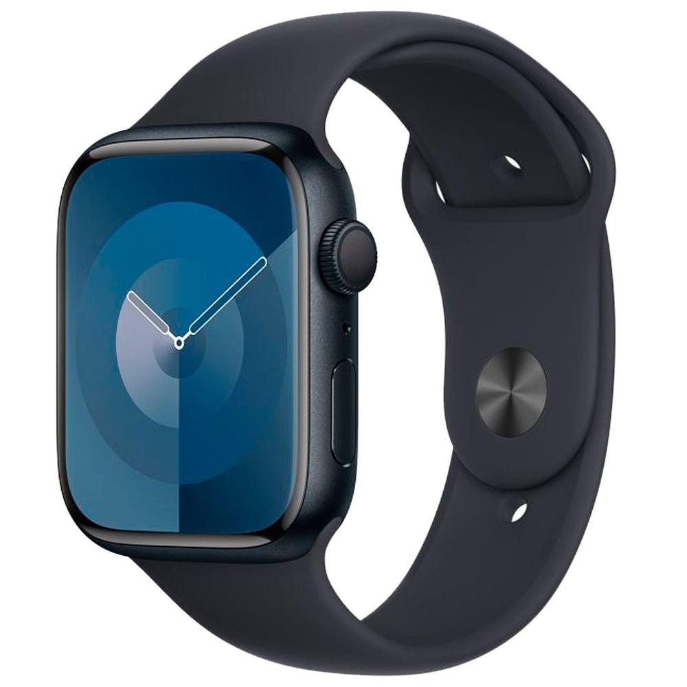 Apple Watch Series 9 45mm Midnight Aluminum Case with Midnight Sport Band M L MR9A3