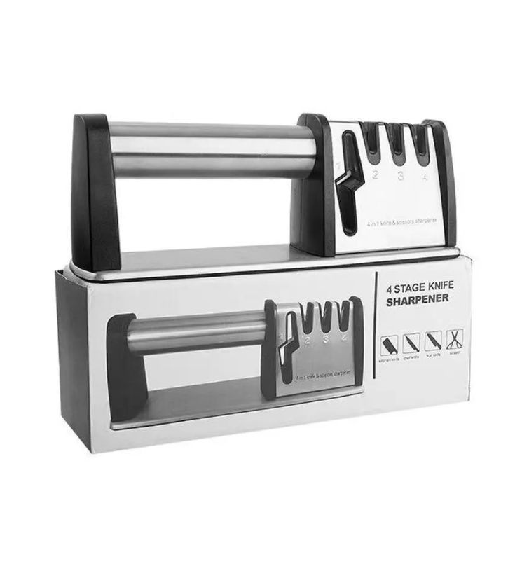 Точилка для ножей и ножниц / Ножеточка механическая ручная ...