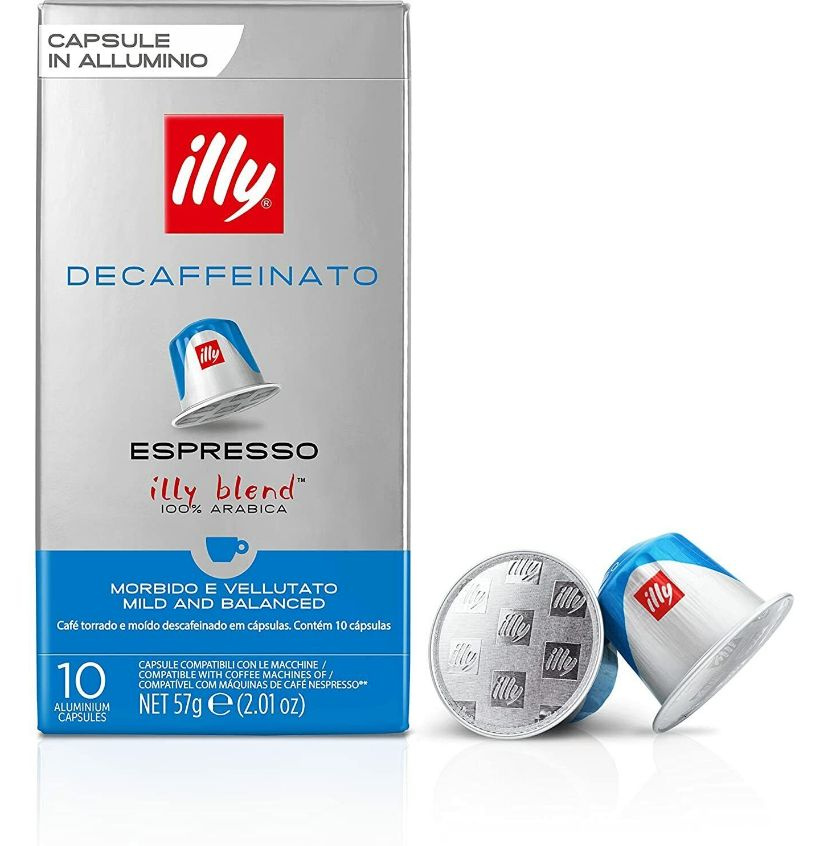 Кофе в капсулах Nespresso illy Decaf, без кофеина, 10 шт (арабика 100% ...