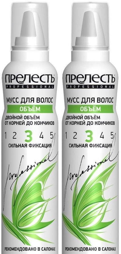 Прелесть professional Мусс для волос, объем 160 мл., 2 уп. - купить с ...