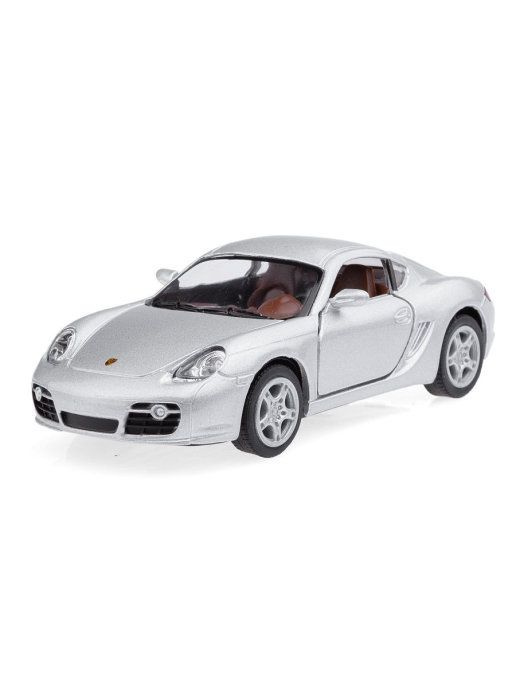 Машина Porsche Cayman S серебро металл инерция КТ5307W #1