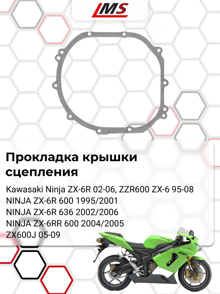 Прокладка крышки сцепления OEM:11060-1853 для Kawasaki Ninja ZX-6R