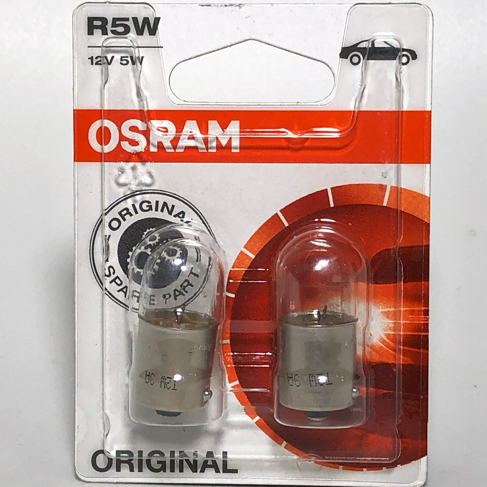Лампа 12В 5 Вт габаритов  поворотника "Osram" ВА15s