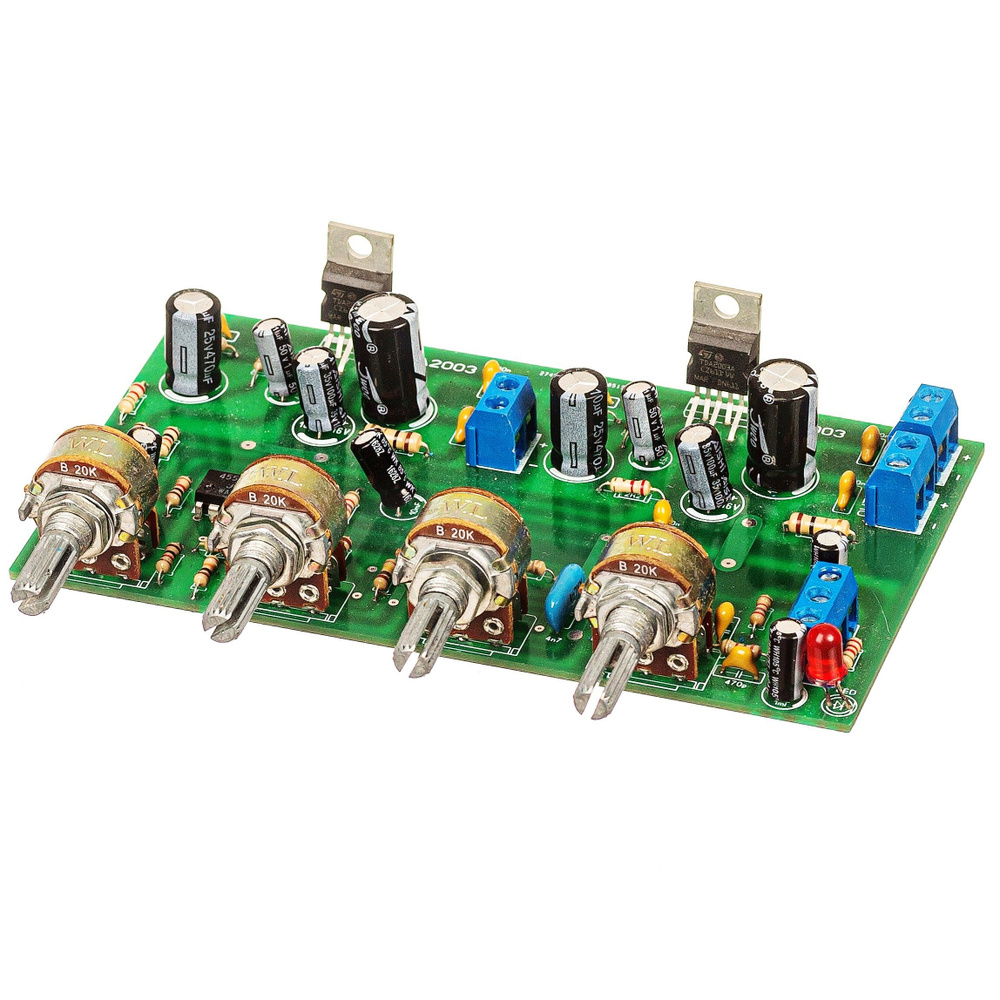 Набор деталей для сборки Стереофонический УНЧ 2x10 Вт на TDA2003 с ...