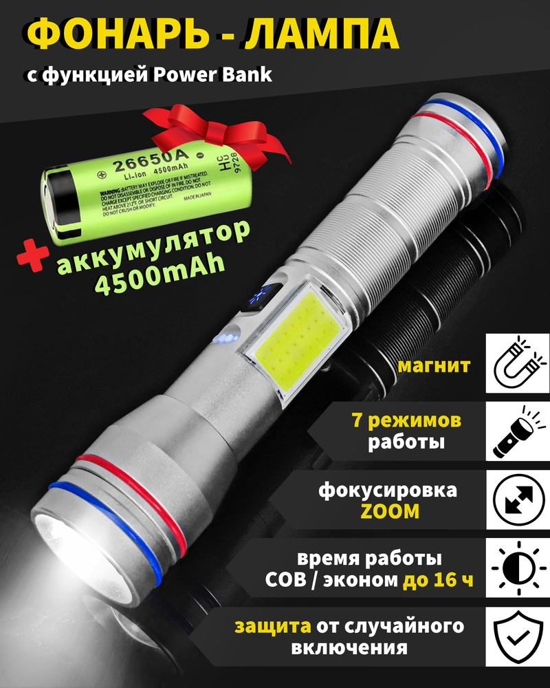 Фонарь-лампа ручной, лазерный диод Laser Wick PM10-TG для охоты, рыбалки,  ручной аккумуляторный, тактический фонарик охотничий, мощный, сверхъяркий  ...