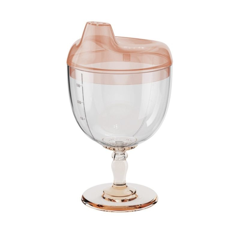 Пластиковая детская кубок Sippy Cup Transparent Beverage Mug с крышкой бутылка молока 180 мл для малышей #1