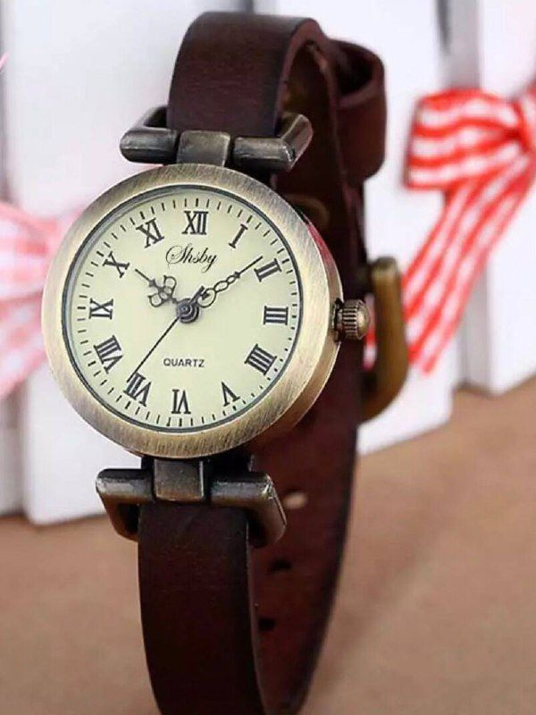 Женские наручные часы с кожаным ремешком винтажные под старину - купить ...