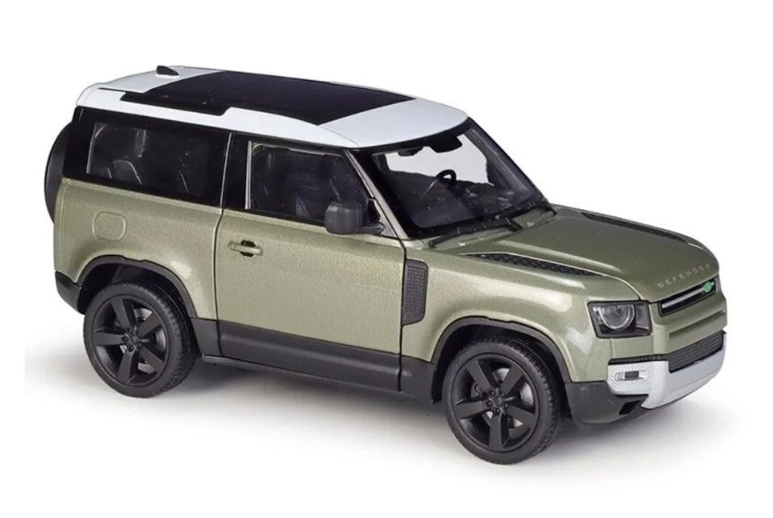 Игрушка Welly Машинка 1:24 Land Rover Defender 2020, зеленый #1