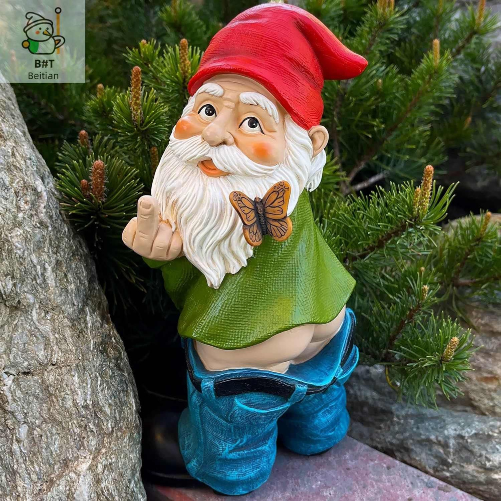 Садовая фигурка/Садовые украшения в виде гнома Эльфа, На газон - купить ...
