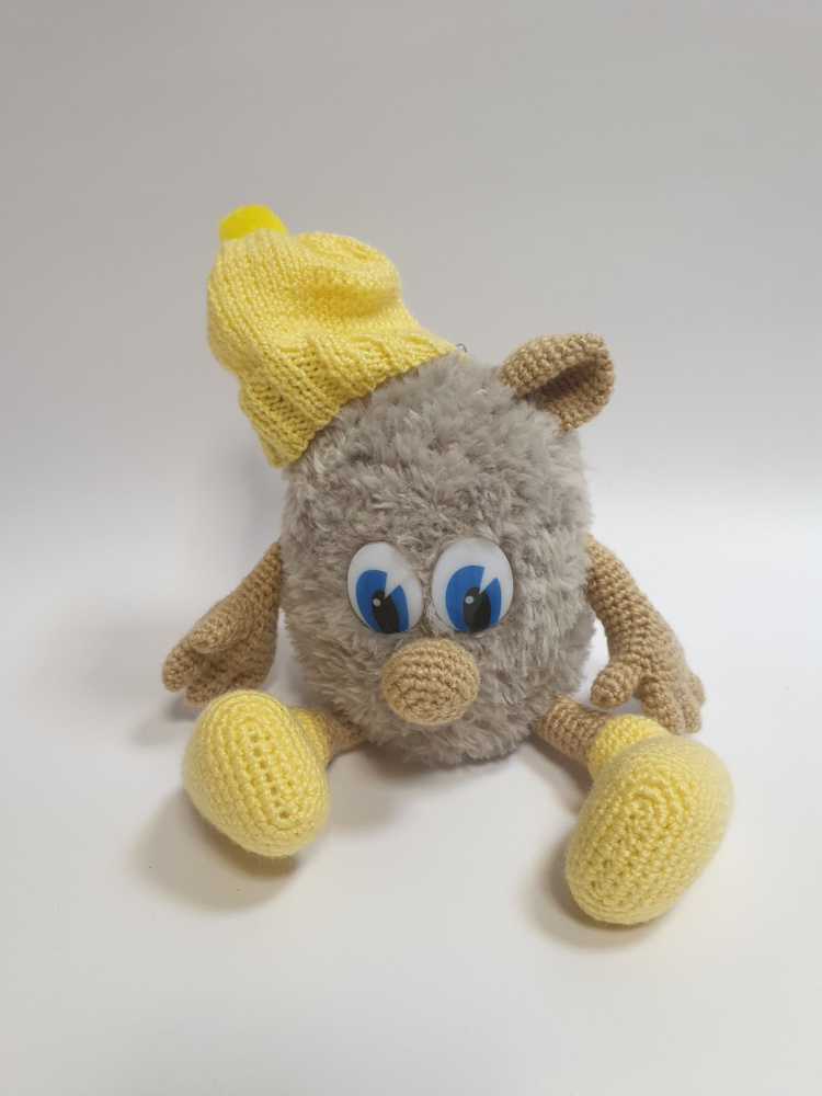 Игрушка вязаная Домовой 12см (ручная работа) - купить с доставкой по ...